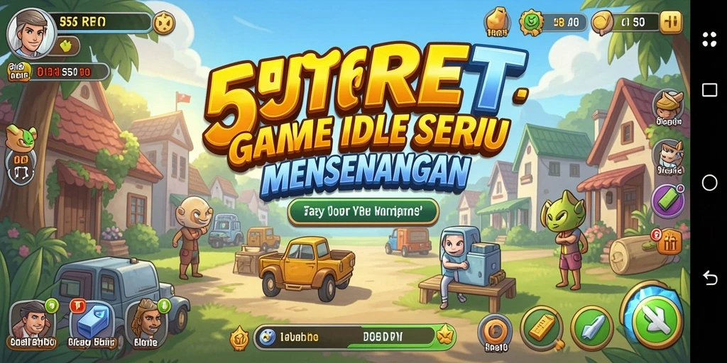 Tampilan gameplay Idle yang menarik dan interaktif di 55RT.