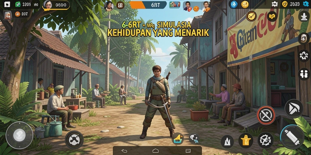 Tangkapan layar gameplay 6RT menampilkan aktivitas simulasi yang menarik.