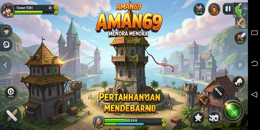 Tangkapan layar menunjukkan aksi mendebarkan dalam gameplay Tower Defense.