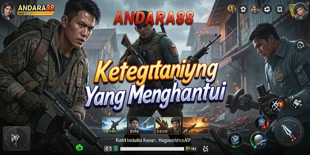 Gameplay ANDARA88 menampilkan suasana horor yang intens dan mencekam.