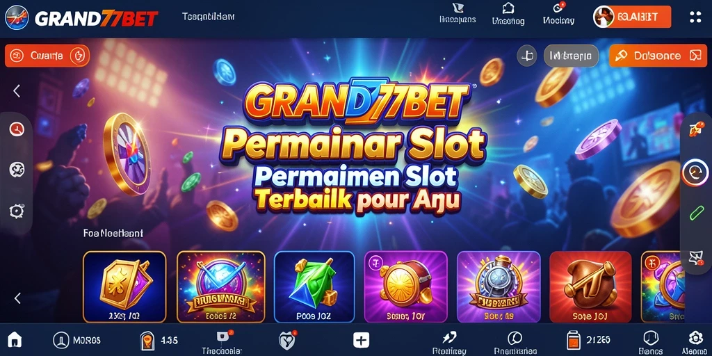 Tampilan gameplay slot yang memukau di GRAND77BET.