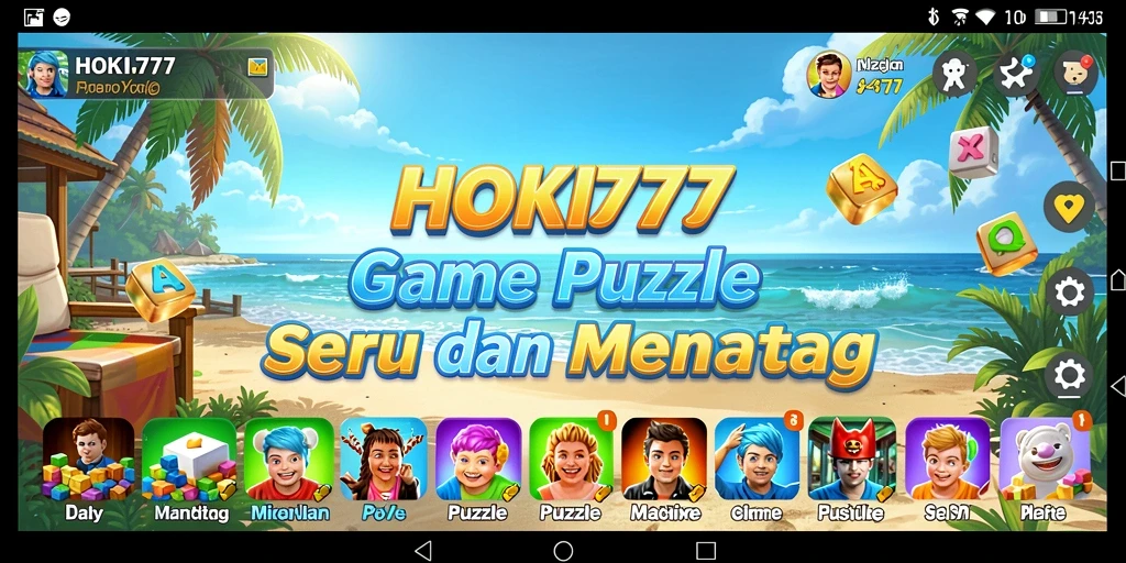 Gameplay seru HOKI777 dengan tantangan puzzle yang menarik.