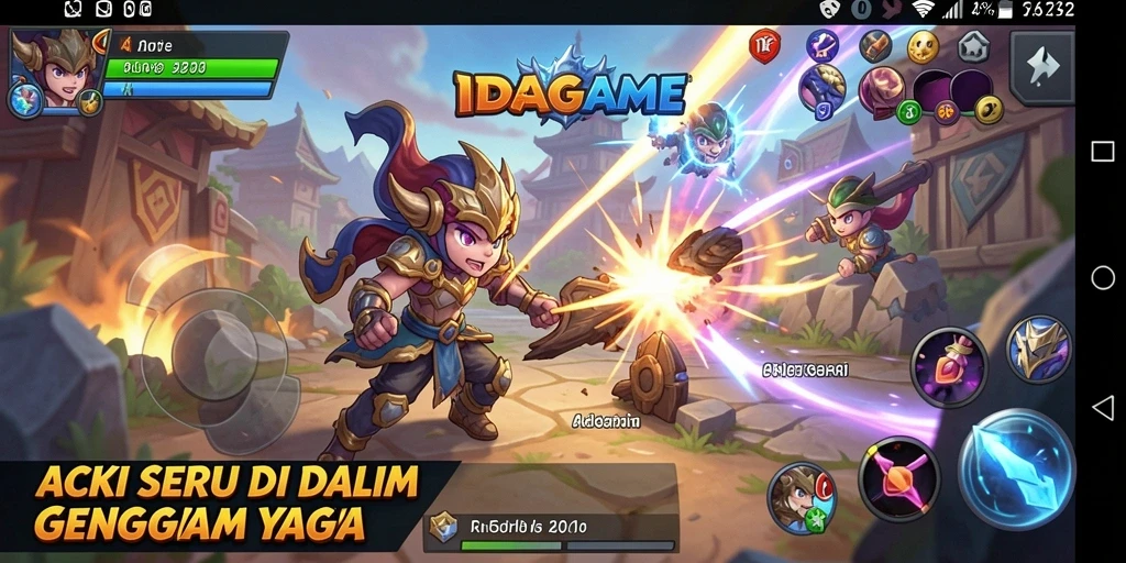 Tangkapan layar dari gameplay <strong>IDAGAME</strong> yang menampilkan aksi seru.
