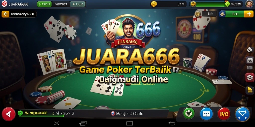 Tampilan menarik saat bermain Poker di JUARA666.