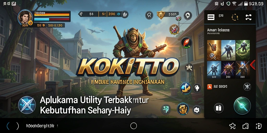Tampilan utama KOKITOTO dengan fitur-fitur Utility yang bermanfaat.
