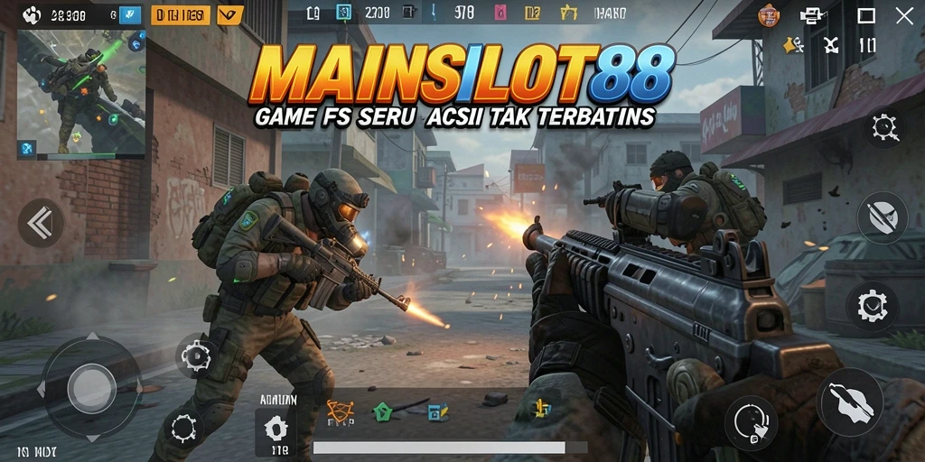 Gameplay seru dari MAINSLOT88 yang menampilkan aksi FPS mendebarkan.