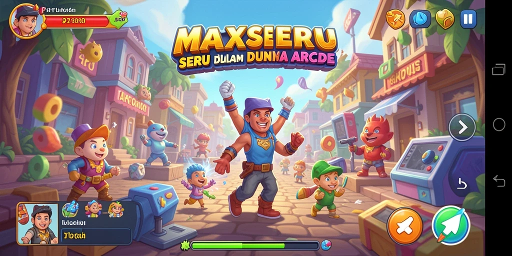 Gameplay seru MAXSERU dalam aksi dengan grafis menawan.