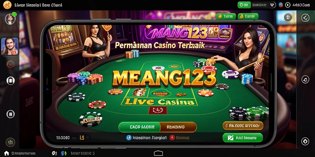 Tampilan gameplay Live Casino yang memukau di MENANG123.