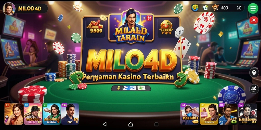 Screenshot gameplay seru di aplikasi MILO4D Kasino.