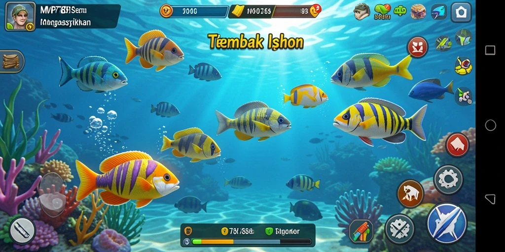 Tampilan gameplay seru saat menembak ikan di MVP789.