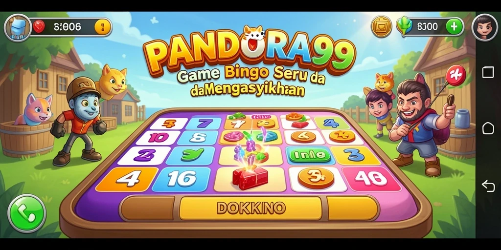 Tampilan menarik dari gameplay Bingo PANDORA99 yang mengasyikkan.