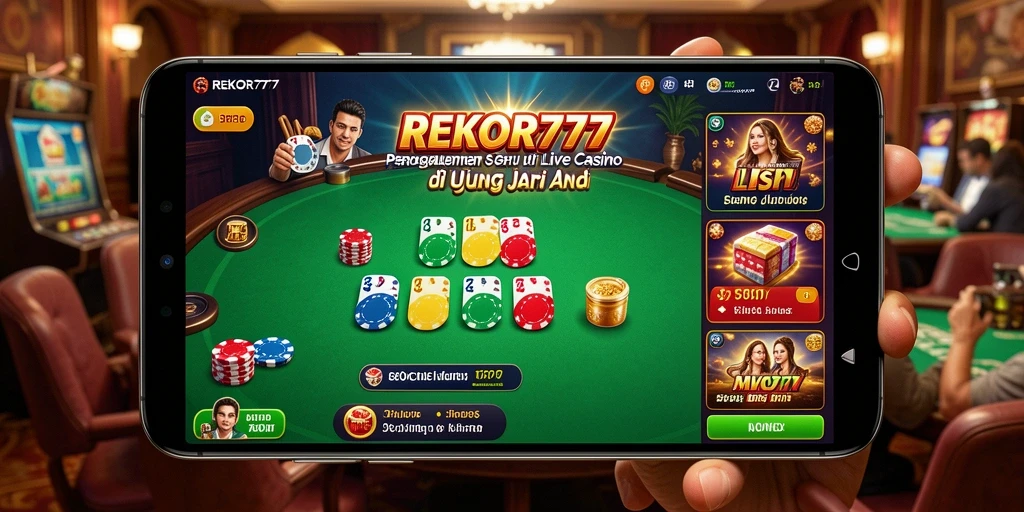 Tampilan menarik dari gameplay Live Casino di REKOR777.