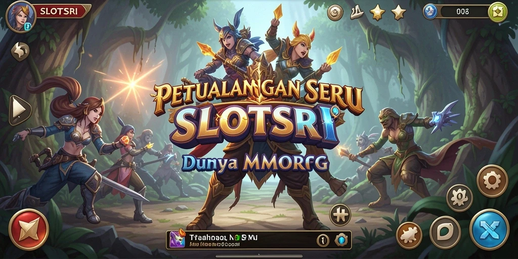 Screenshot gameplay <strong>SLOTSRI</strong> yang menunjukkan aksi seru dalam pertarungan MMORPG.